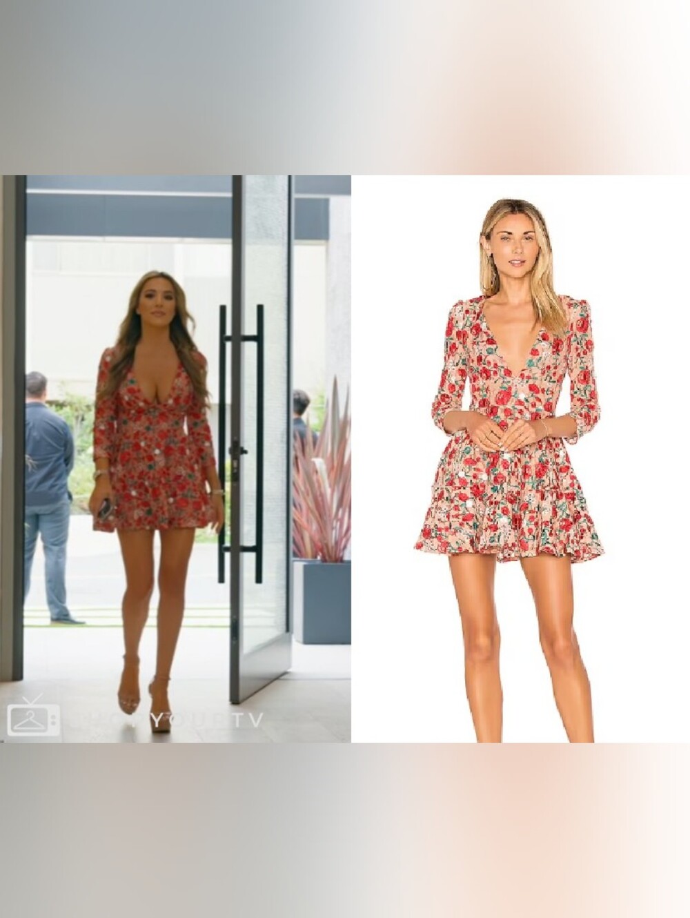 Lovers + Friends Vira Floral Embroidered ASO Alex Hall Mini Dress Size M